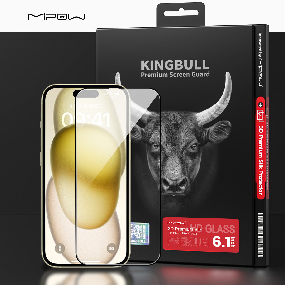 MIPOW KingBull Camera Lens Protector for iPhone 15 Pro and iPhone 15 Pro Max