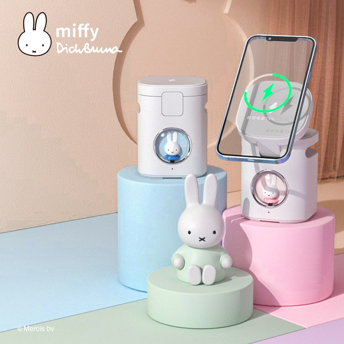 MIFFY X. MIPOW PowerTube MagStation is 3 in 1 Magnetic 15W Wireless Charger  Docking w/ 3W Bluetooth Speaker for Apple MagSafe for iPhone 14/13/12